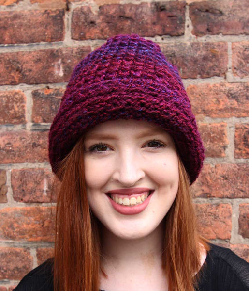 Bamboo Cloche Beanie Hand Knitting Pattern