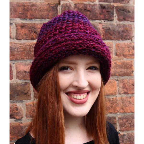 Bamboo Cloche Beanie Hand Knitting Pattern
