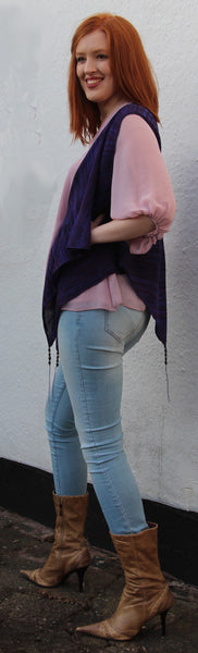 Beaded Waistcoat Machine Knitting Pattern