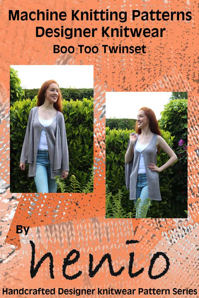 Boo Too Twinset Machine Knitting Pattern
