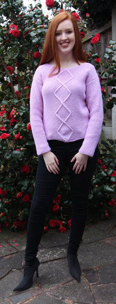 Diamond Sweater Hand Knitting Pattern