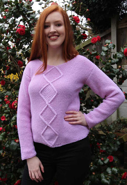 Diamond Sweater Hand Knitting Pattern