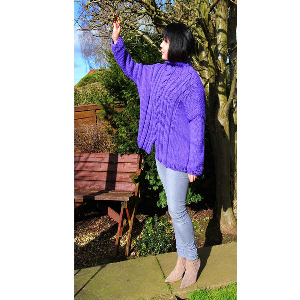 Forget-Me-Not Jumper Hand Knitting Pattern