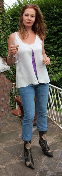 Boho Waistcoat Machine Knitting Pattern