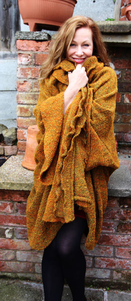 Autumn Cape Coat Machine Knitting Pattern