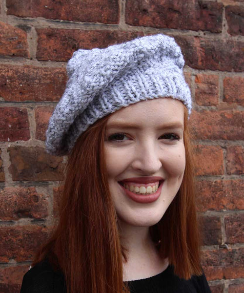 Tam O'Shanter Beanie Hand Knitting Pattern