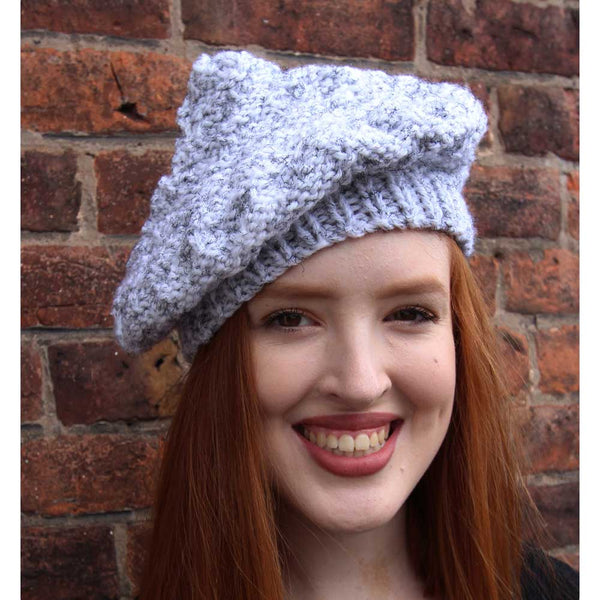Tam O'Shanter Beanie Hand Knitting Pattern