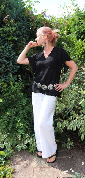 Annie Top Machine Knitting Pattern