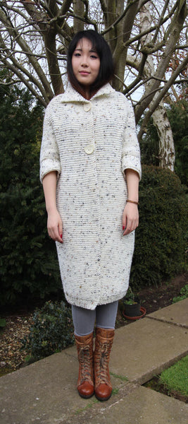 Cocoon Coat Hand Knitting Pattern