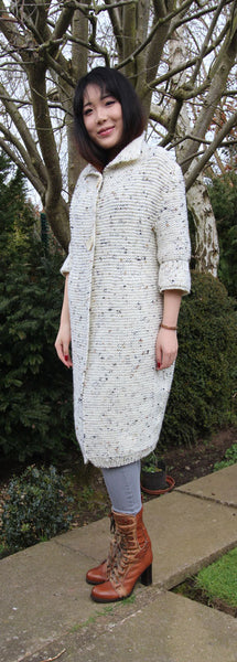 Cocoon Coat Hand Knitting Pattern