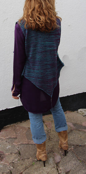 Beaded Waistcoat Machine Knitting Pattern