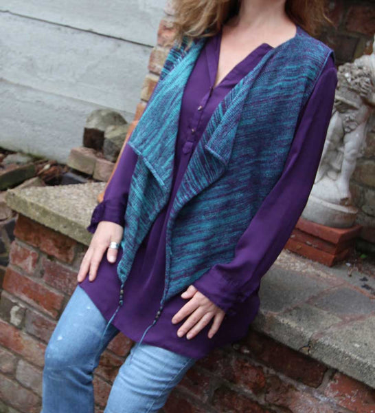 Beaded Waistcoat Machine Knitting Pattern