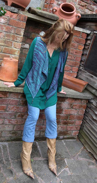 Beaded Waistcoat Machine Knitting Pattern