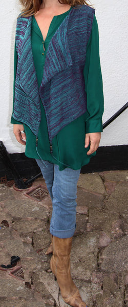 Beaded Waistcoat Machine Knitting Pattern