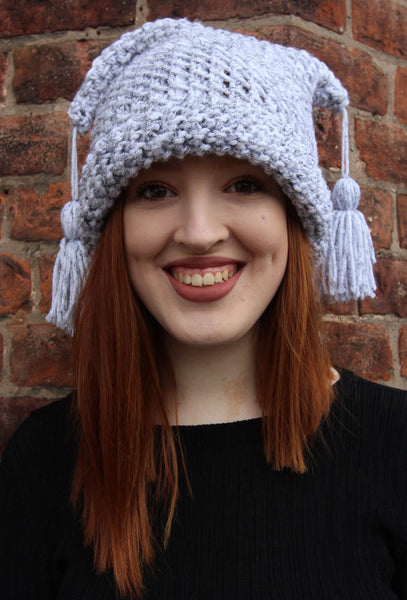 Tassel Top Beanie Hand Knitting Pattern