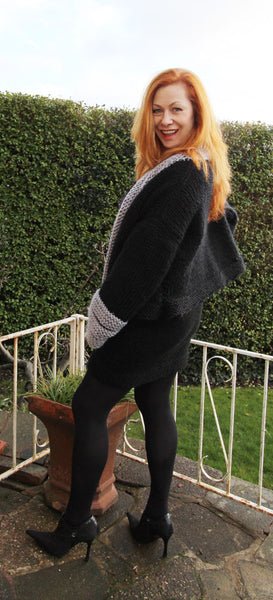 Biker Jacket Hand Knitting Pattern