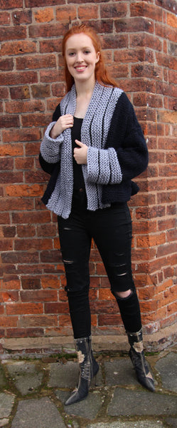 Biker Jacket Hand Knitting Pattern