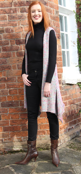 Chunky Waistcoat Machine Knitting Pattern
