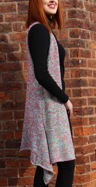 Chunky Waistcoat Machine Knitting Pattern