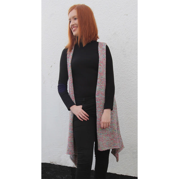 Chunky Waistcoat Machine Knitting Pattern