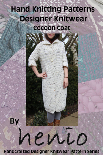 Cocoon Coat Hand Knitting Pattern