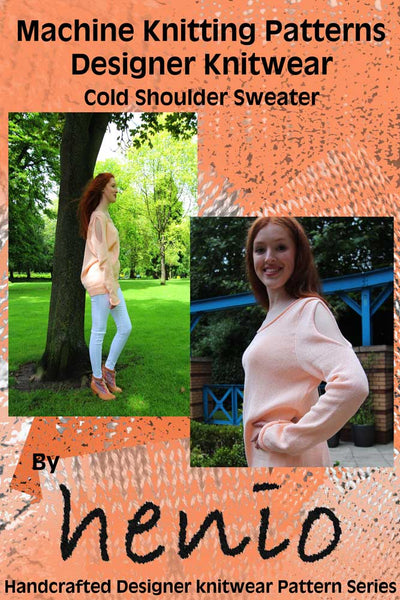 Cold Shoulder Sweater Machine Knitting Pattern