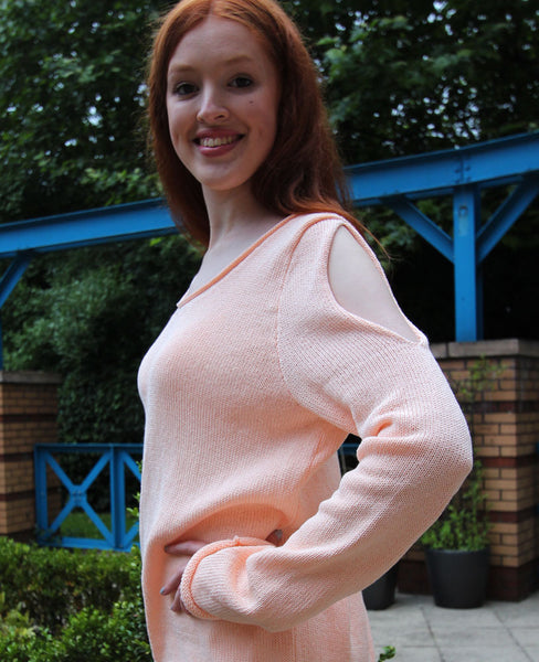 Cold Shoulder Sweater Machine Knitting Pattern