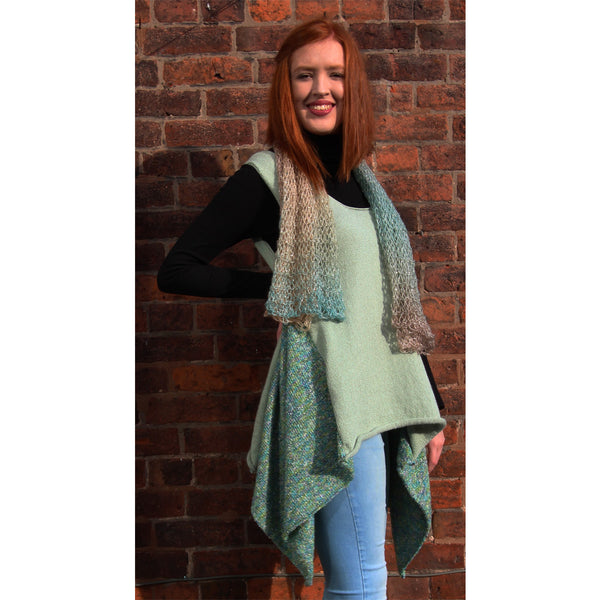 Cool Mint Smock Top Machine Knitting Pattern