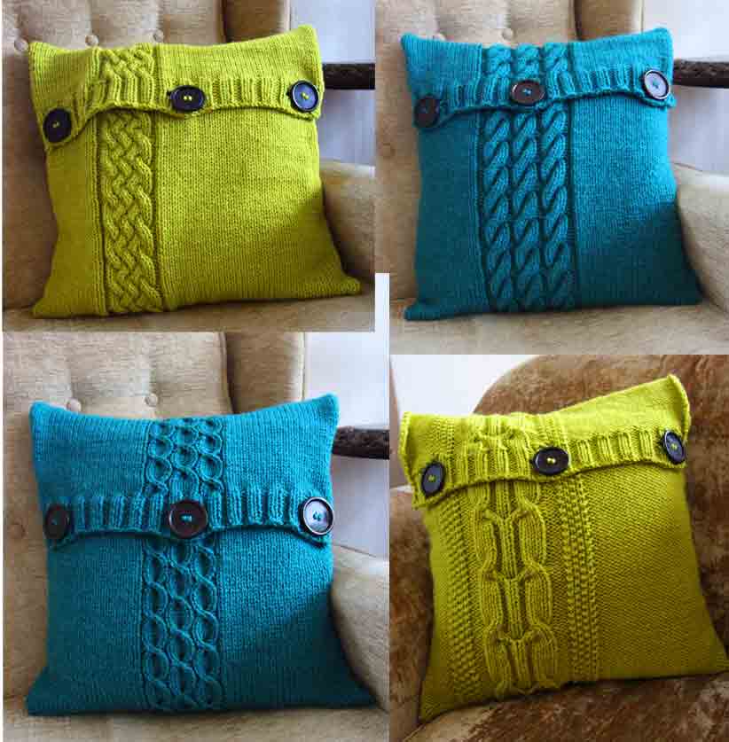 Chunky cushion knitting pattern best sale