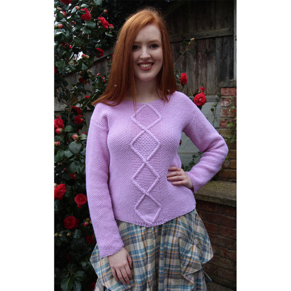 Diamond Sweater Hand Knitting Pattern