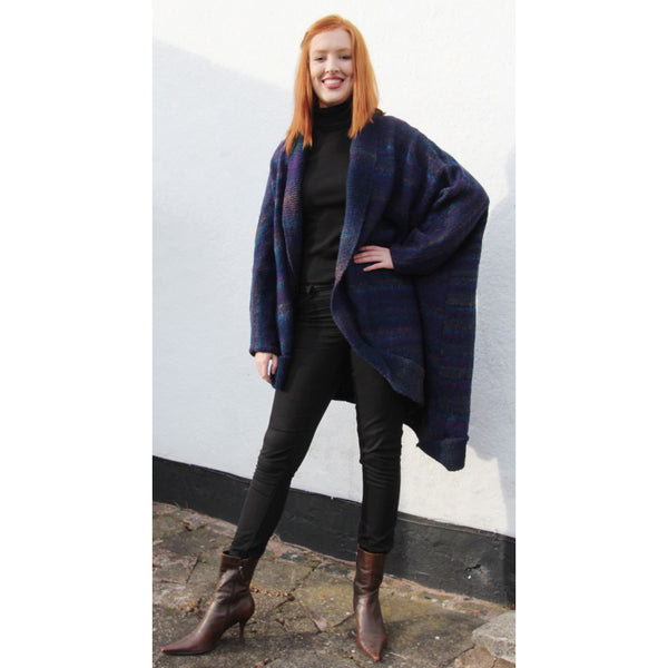Indigo Coat Hand Knitting Pattern