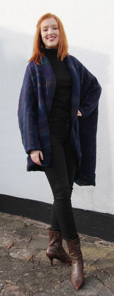 Indigo Coat Hand Knitting Pattern
