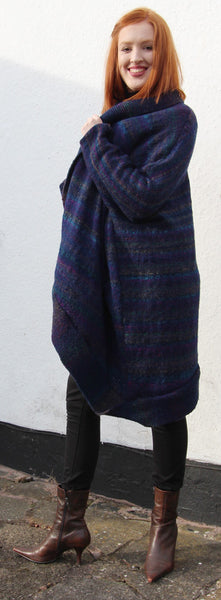 Indigo Coat Hand Knitting Pattern