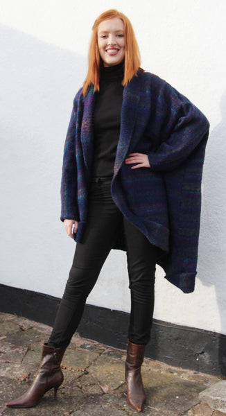Indigo Coat Hand Knitting Pattern