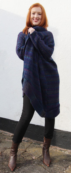 Indigo Coat Hand Knitting Pattern