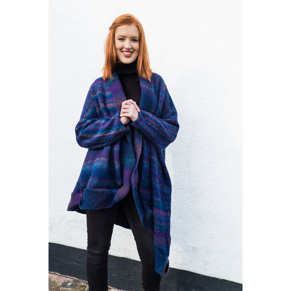 Indigo Coat Hand Knitting Pattern