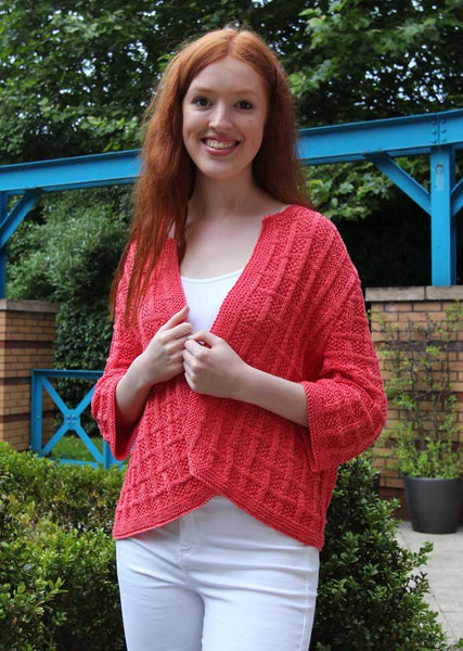Summer Lattice Jacket Hand Knitting Pattern