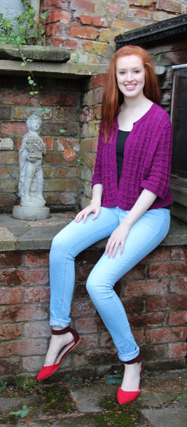 Summer Lattice Jacket Hand Knitting Pattern