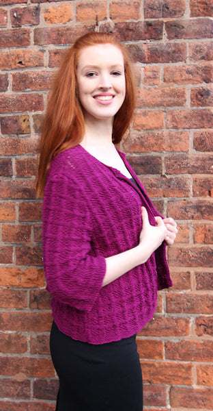 Summer Lattice Jacket Hand Knitting Pattern