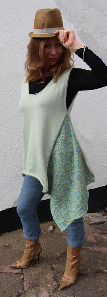 Cool Mint Smock Top Machine Knitting Pattern