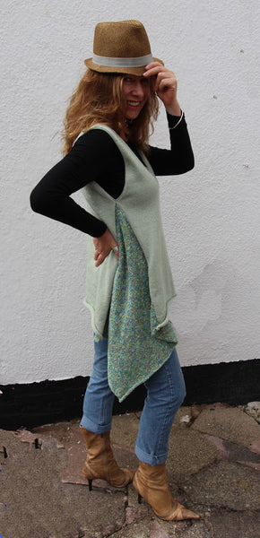 Cool Mint Smock Top Machine Knitting Pattern