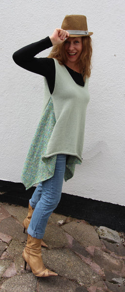 Cool Mint Smock Top Machine Knitting Pattern