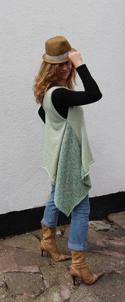 Cool Mint Smock Top Machine Knitting Pattern