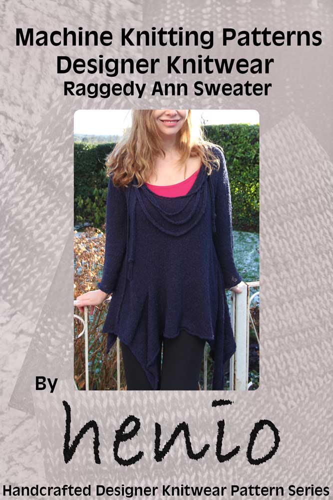 Casual Sweater Machine Knitting Pattern by Knittitude