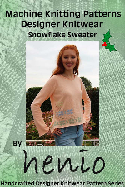 Snowflake Sweater Machine Knitting Pattern