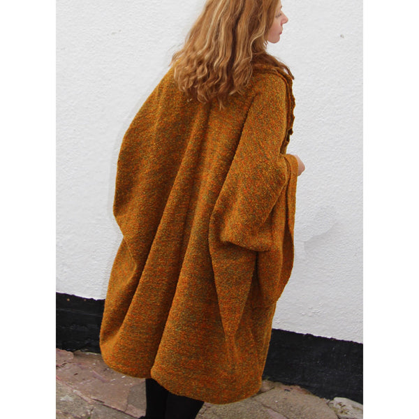 Autumn Cape Coat Machine Knitting Pattern