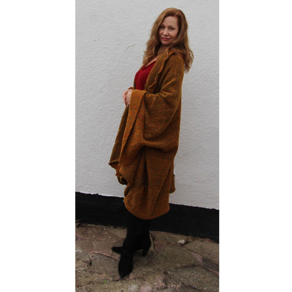 Autumn Cape Coat Machine Knitting Pattern