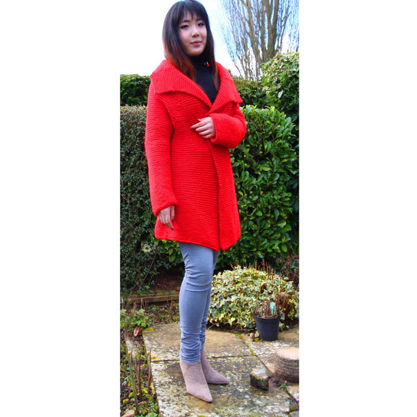 Vintage Red Jacket Hand Knitting Pattern