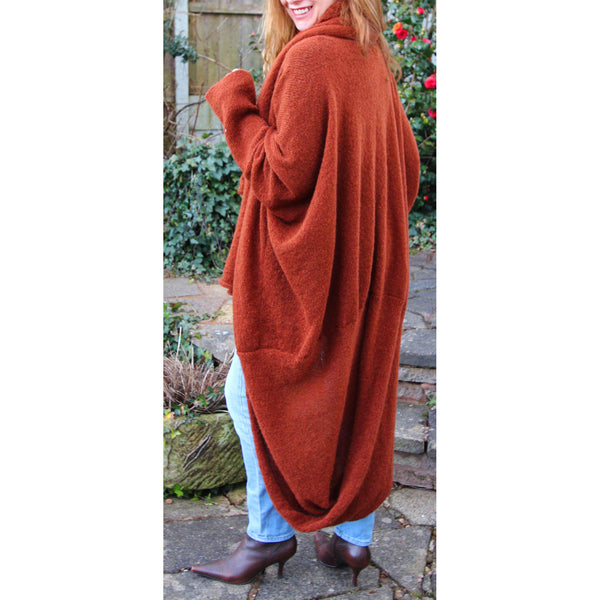 Mocha Swirl Coat Machine Knitting Pattern