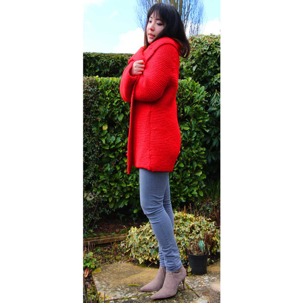 Vintage Red Jacket Hand Knitting Pattern